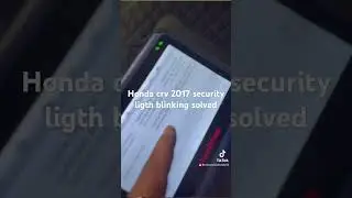 Honda crv 2017. Antitheft  ligth blinking solved  i used autel imo protocol reprograming