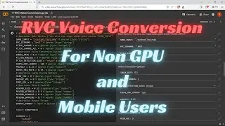 Клонирование голоса RVC для мобильных пользователей и пользователей без графического процессора [...