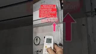 Cara memasukan kode remote AC universal/remote multi, 1 remote bisa untuk semua merk AC #ac #aircon