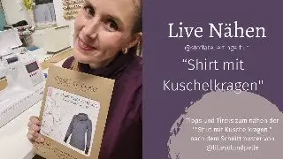 Live Nähhen Shirt mit Kuschelkragen