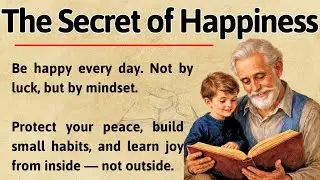 How to Be Happy All the Time | Motivational Video 🔥 | Graded Reader ✅