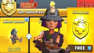 MAY 2022 GOLD PASS GIVEAWAY TODAY🔴COC LIVE🔴THANKS FOR 4K YT FAMILY🔴
