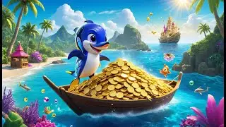 Captain Row Treasure Island | Pirate Adventure Song for Kids | Fun Treasure Hunt Rhyme