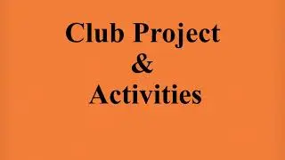 CLUB PROJECTS and Activities of Rotary Club of Pune Metro