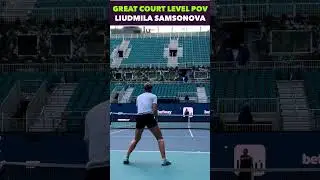 ON COURT WITH LIUDMILA SAMSONOVA #tennis #shorts