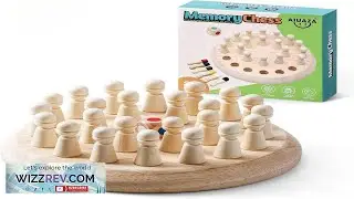 Wooden Memory Chess Matching Game: A Family Board Game Suitable for Children