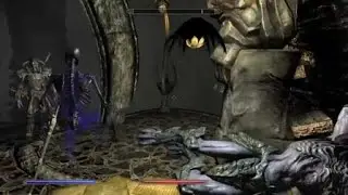 Skyrim_ BONE Colossus with SOUL CARNE UNITS vs LURKER VINDICATOR.