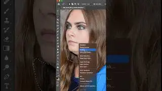 Как убрать второй подбородок в фотошоп #photoshop #retouching