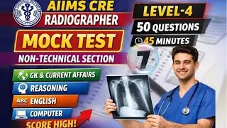 AIIMS NON-TECHNICAL SECTION MOCK TEST  7 || AIIMS CRE ||