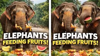 Peaceful Elephant Feeding at Pinnawala Elephant Orphanage | Wild Elephant World #elephant #animals 