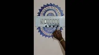 Painting # switch board#wall painting ideas 🎨