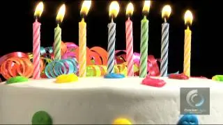 Birthday Cake with Candles - stock video