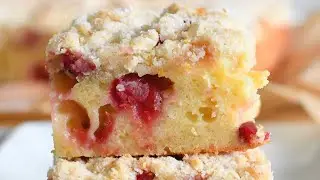 ✨Cranberry Orange Crumble Cake ✨