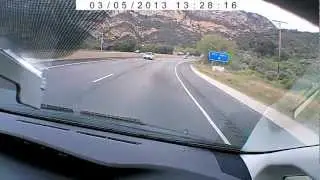 DVR207 dashcam test, tunnel