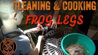 Cleaning And Cooking Bullfrogs For Breakfast.