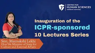 Smt. Meenakshi Lekhi at the Inauguration of the ICPR-sponsored 10 Lectures Series