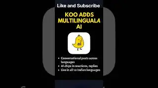 Koo back with Multiple languages with AI #makeinindia #koo #multilanguesin kooindian app, #kooi.llll