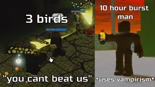 10 hour burst man kills bird up in 40 seconds (Item Asylum)