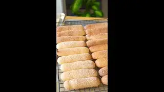 Homemade Lady Fingers - only 3 ingredients. Taste better than store bought