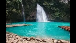 Relaxing with sound of Waterfall On An Ocean Beach At Sunset &hearts;&hearts;&hearts; الاسترخاء مع أصوات الشلال على شاطئ