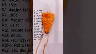 Crochet carrot #calmdown #crochet #crochet hat