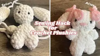 Лайфхак для шитья амигуруми из синельной пряжи для создания плюшевых игрушек крючком.