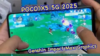 A $110 NICE MIDRANGE PHONE! || Poco X5 5G Genshin Impact Max Graphics Game Test in 2025