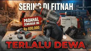 Review BOR CORDLESS APR AP85+ &ndash; Bor Baterai Murah Terbaik? Tes Torsi, Kayu & Besi!
