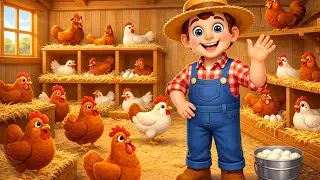 &ldquo;Farmer and His Cute Cow & Hens | Fun Farm Story Rhyme for Kids 🐄🐔🥚&rdquo;