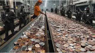 Inside the Coin Mint Factory: How Metal Discs Become Currency (Full Process)