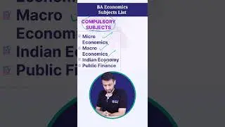 List of SUBJECTS - BA Economics!🤓#shorts