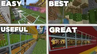  5 BEST BUILDING FARMS in 1.21+ Minecraft (tutorial) Bedrock/ED