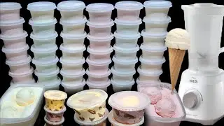 😱APRENDA A FAZER 3  SABORES DE SORVETES INCRÍVEIS USANDO SÓ 1 Litro DE LEITE!🚨