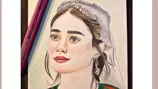Halima sultan Face saktch with only one pencil |how to draw beautiful Halima face