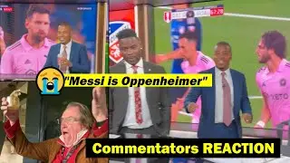 TV commentators reaction to Messi vs Cincinnati, calling Messi Oppenheimer