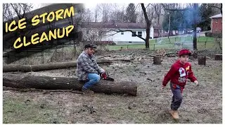 Husqvarna 572xp Winter Ice Storm Cleanup