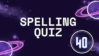 Spelling Quiz 40 15 Questions Intermediate Level| Learn English in a fun way|