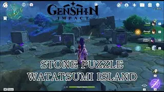 PUZZLE BATU DEKAT BOROU VILLAGE PULAU WATATSUMI | GENSHIN IMPACT INDONESIA