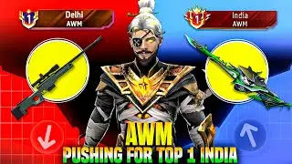 Pushing Top 1 Title In Awm | Free Fire Solo Rank Pushing With Tips And Tricks | Ep-9