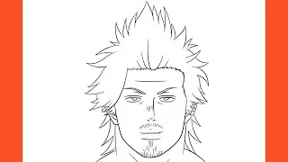 How To Draw Yami Sukehiro (Black Clover)
