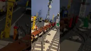 LEGO Train Hauling 10 Wagons 🚆 #legos #legotrain