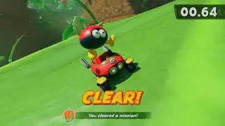 Mario Kart World - Collect blue coins as you descend the lily valley! (P Switch)