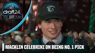 Macklin Celebrini on being drafted No. 1 overall: ‘It’s a surreal feeling!’ | 2024 NHL Draft