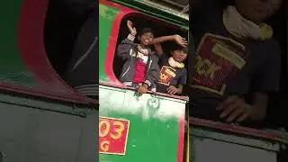 Happy New year is my cute son'enjoying rail museum Howrah West Bengal