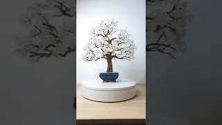 Clear Quartz gemstone wire tree bonsai | 360