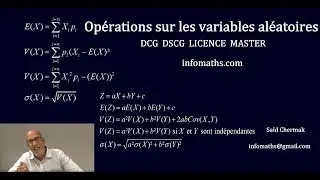 VARIANCE D'UNE SOMME DE VARIABLES ALÉATOIRES