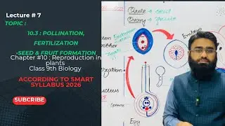 Class 9th | Pollination | Double fertilization |  Seed and fruits formation | PTB New syllabus 2025 