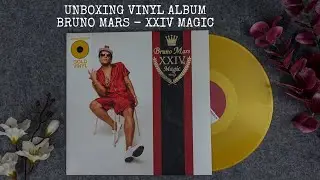 UNBOXING VINYL BRUNO MARS 24K MAGIC GOLD VINYL
