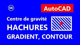 AutoCAD: HATCH, GRADIENT, BOUNDARY | Mechanics: Area, Perimeter, Center of Gravity, Moments...