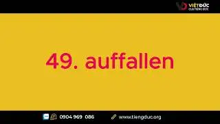 49. auffallen